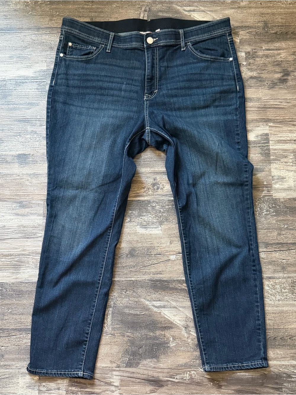 EVRI dark wash blue denim skinny jeans women’s 20 WS